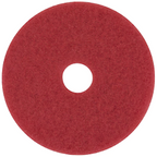 3M Red Buffer Pads 5100, 11 in; representative pad image. Offer: 25 pads / 5 cartons.