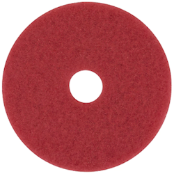 3M Red Buffer Pads 5100, 11 in; representative pad image. Offer: 25 pads / 5 cartons.