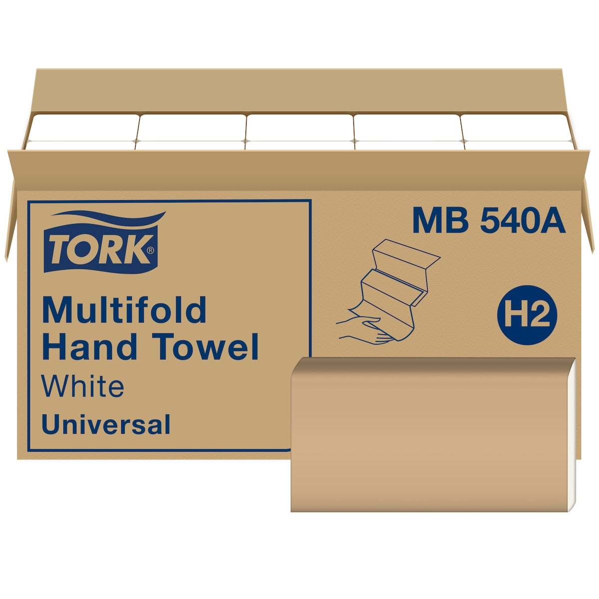 Tork MB540A manufacturer package and refill view; supplied quantity is stated in the listing