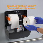 Coastwide Professional CWJBT-1500 J-Series bath tissue package and roll view
