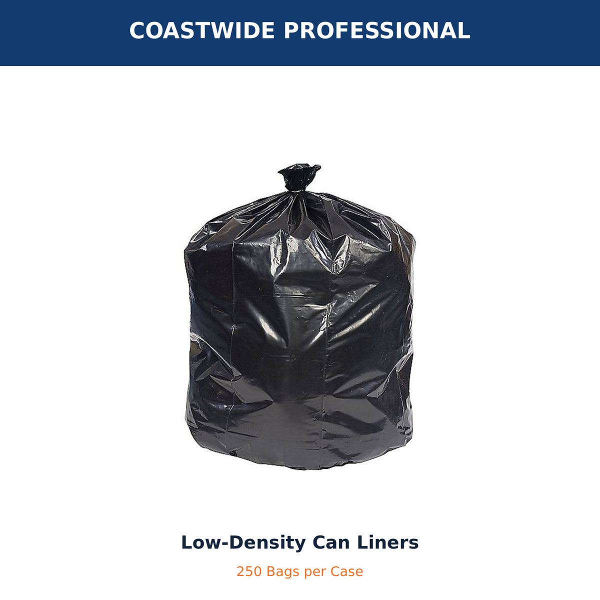 Coastwide 20–30 gallon black can liners – product hero