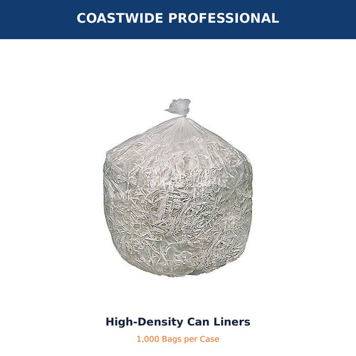 Coastwide 12–16 gallon natural can liners – product hero