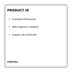 CW62412 product identity and supplier SKU