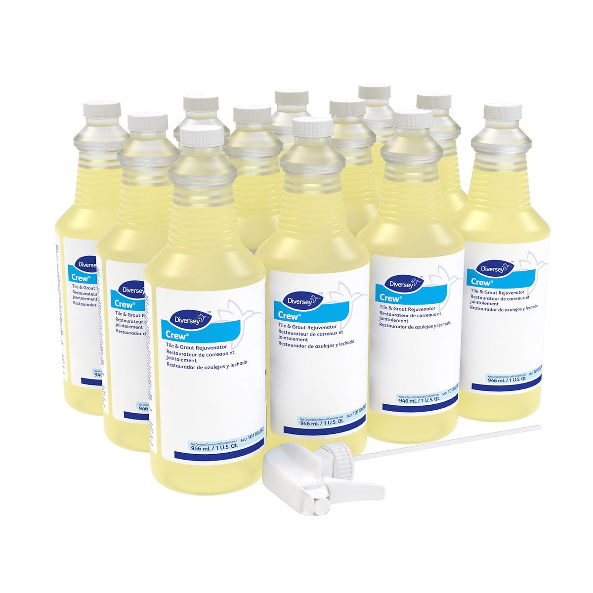 Diversey Crew Tile and Grout Rejuvenator 32 oz bottles, 12 per case