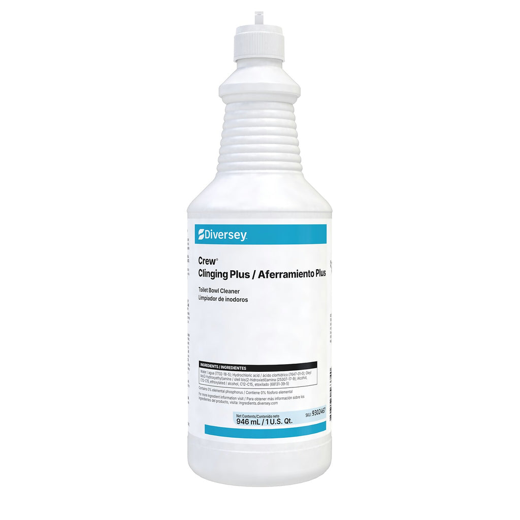 Diversey Crew Clinging Plus toilet bowl cleaner 32 oz bottle, MPN 9302467