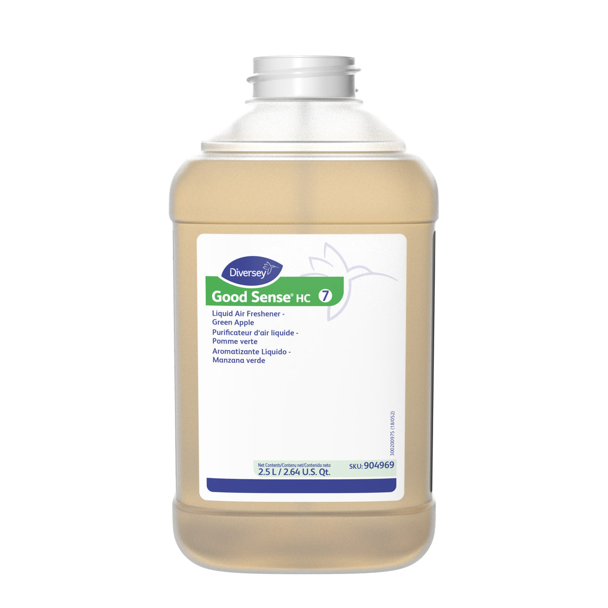 Diversey Good Sense HC 7 Green Apple 2.5-liter J-Fill bottle, label MPN 904969