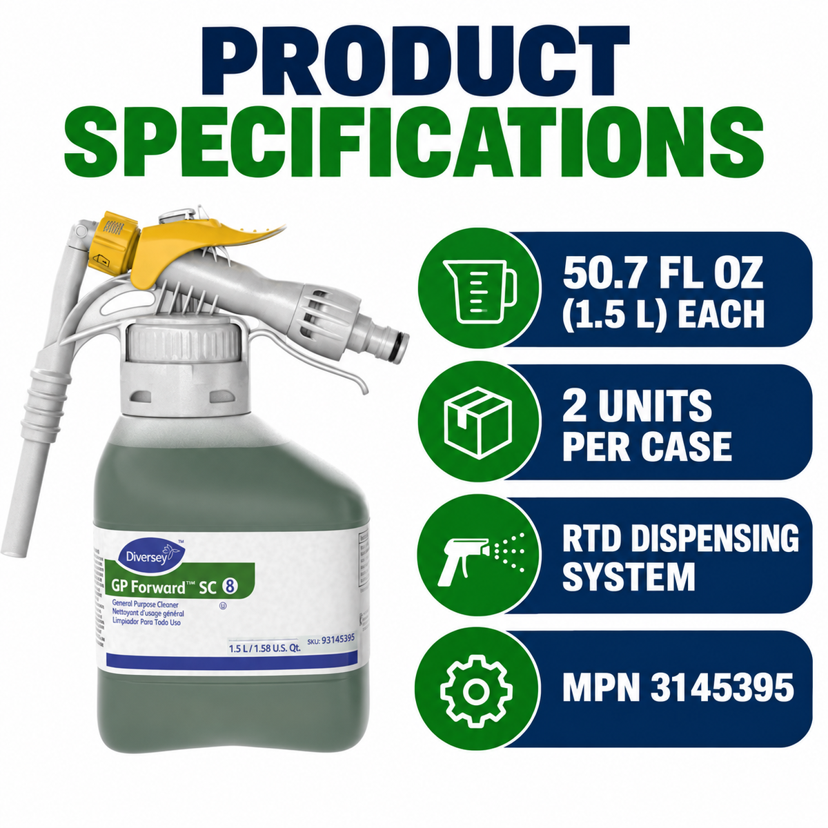 Diversey GP Forward SC 8 RTD product specifications