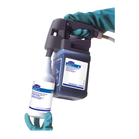 Diversey J-Fill portable dispenser operating with Glance HC cartridge