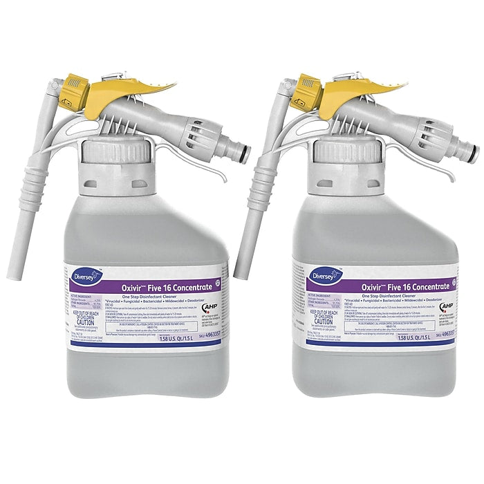 Diversey Oxivir Five 16 RTD disinfectant, 50.7 oz, case of 2, MPN 4963357