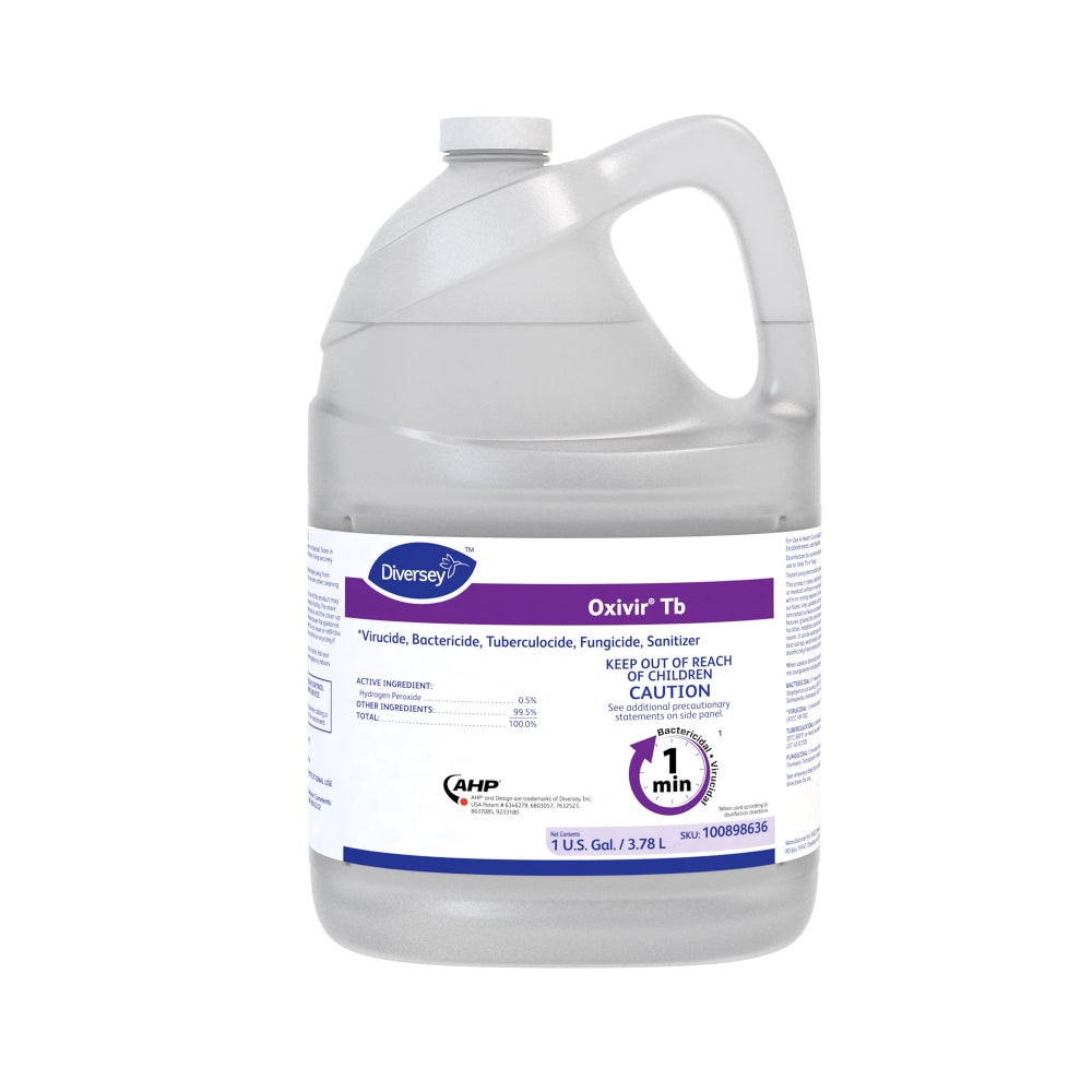 Diversey Oxivir TB Disinfectant Cleaner, 1 Gallon, 4/Case — official product photo