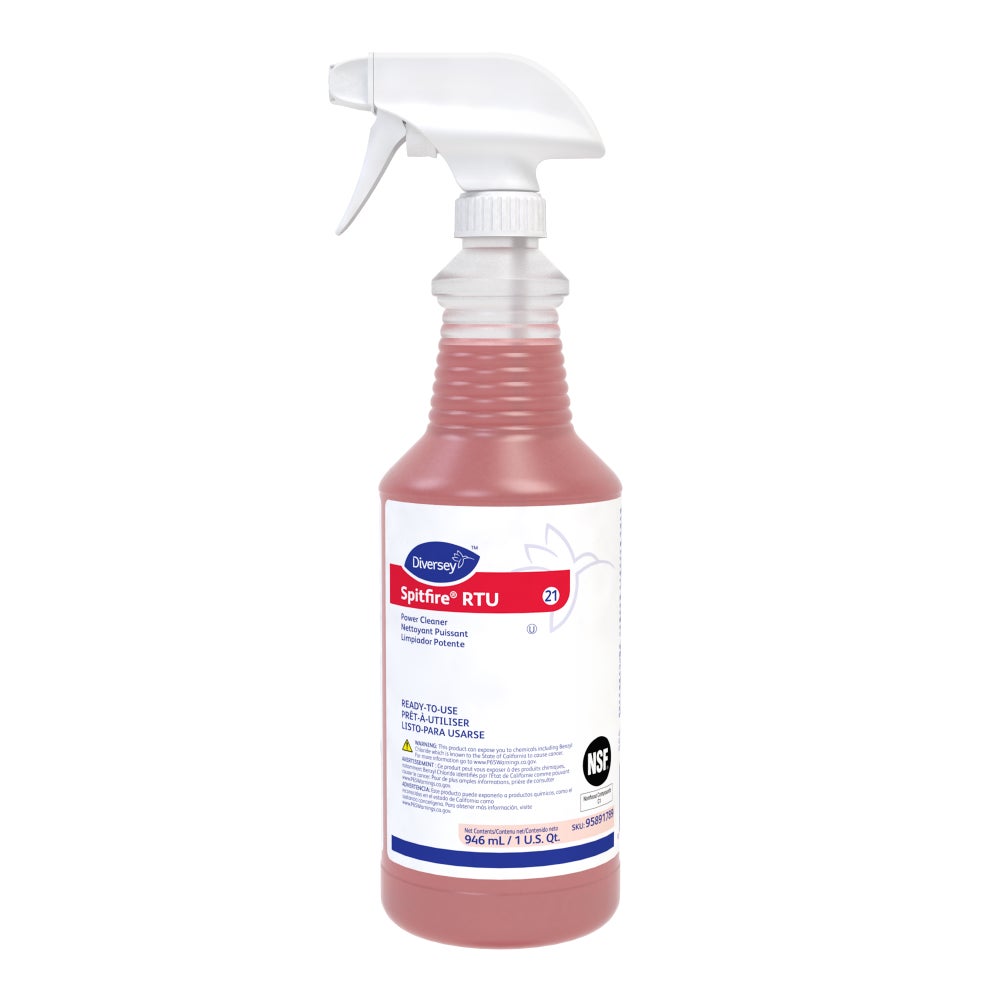 Diversey Spitfire RTU Cleaner/Degreaser, 32 oz, 12/Case — 95891789 — official product photo
