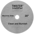 Diversey Twister IntelliPad DDT800353 grey 20-inch floor pad, machine side; two pads per case
