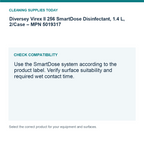 Diversey Virex II 256 SmartDose Disinfectant, 1.4 L, 2/Case – MPN 5019317 — compatibility guide