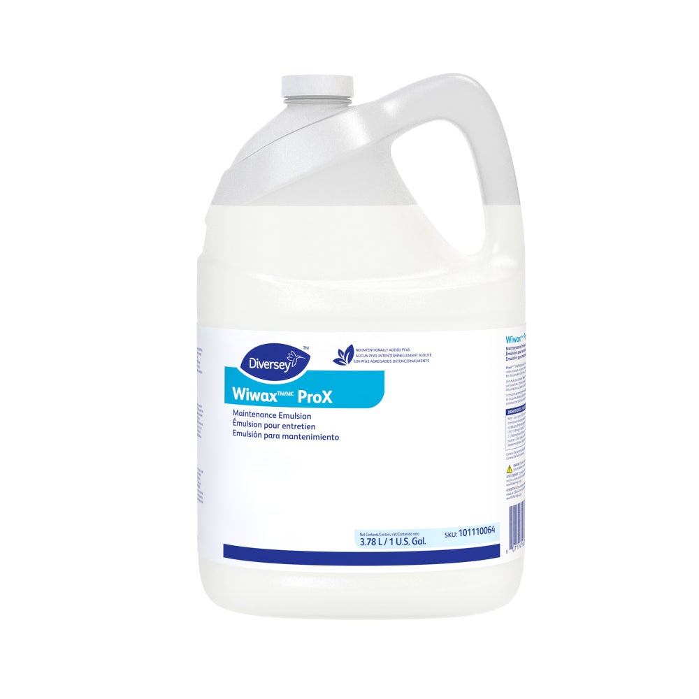 Diversey Wiwax ProX Floor Cleaning & Maintenance Emulsion, 1 gal, 4/Case — official product photo