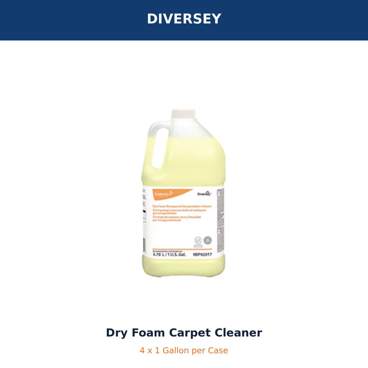 Diversey dry foam carpet cleaner MPN 9BP92017 – product image