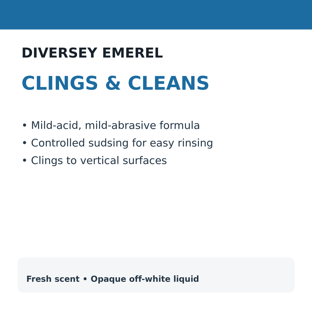 Diversey Emerel creme cleanser benefits