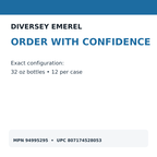 Diversey Emerel MPN 94995295 and 12-case configuration
