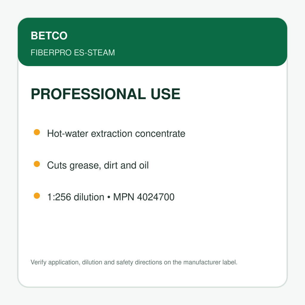 Betco FiberPro ES-Steam professional uses
