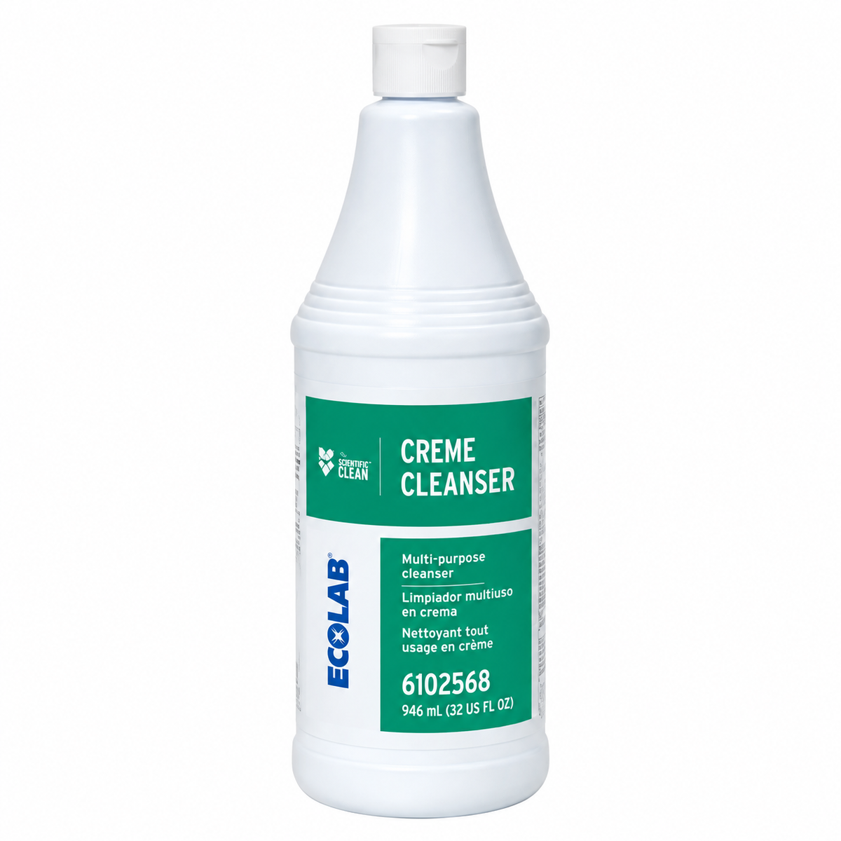 Ecolab Scientific Clean Multi-Purpose Creme Cleanser Lemon 32 oz Case of 12