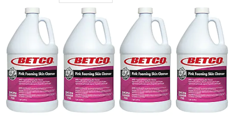 Betco Pink Fresh Scent Foaming Hand Soap, 1 gal – 8-Bottle Pack
