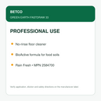 Betco Green Earth FastDraw 33 professional uses