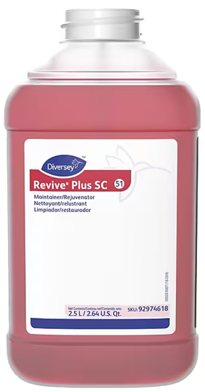 Diversey Revive Plus SC J-Fill Floor Cleaner/Maintainer, 2.5 L, Case of 2 — supplier photo (one unit shown)