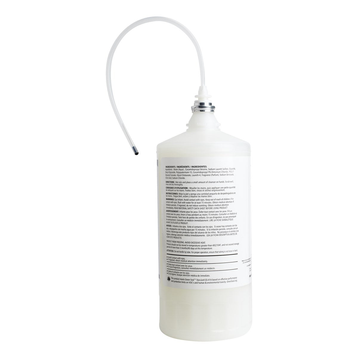 Rubbermaid OneShot FG4015431 Green Certified lotion hand soap refill back label