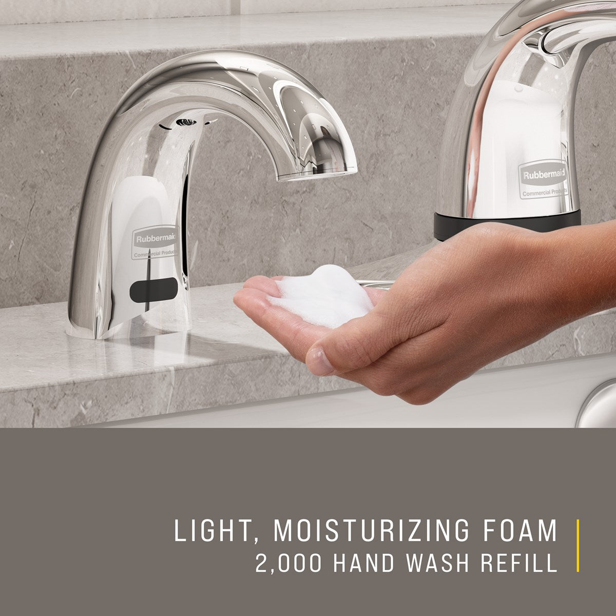 Rubbermaid OneShot 1600 mL foam hand soap dispensing application