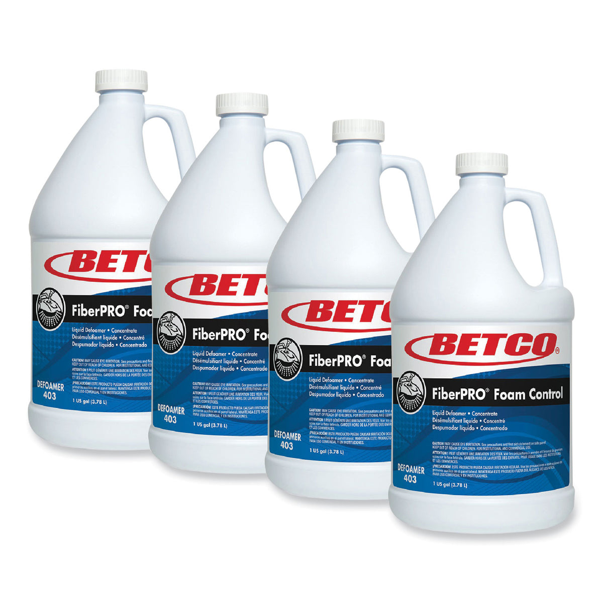 Betco FiberPRO Foam Control 1 gallon bottles, case of 4