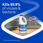 Clorox 32260 Disinfecting Bleach manufacturer product graphic; bottle shown individually, order includes seven