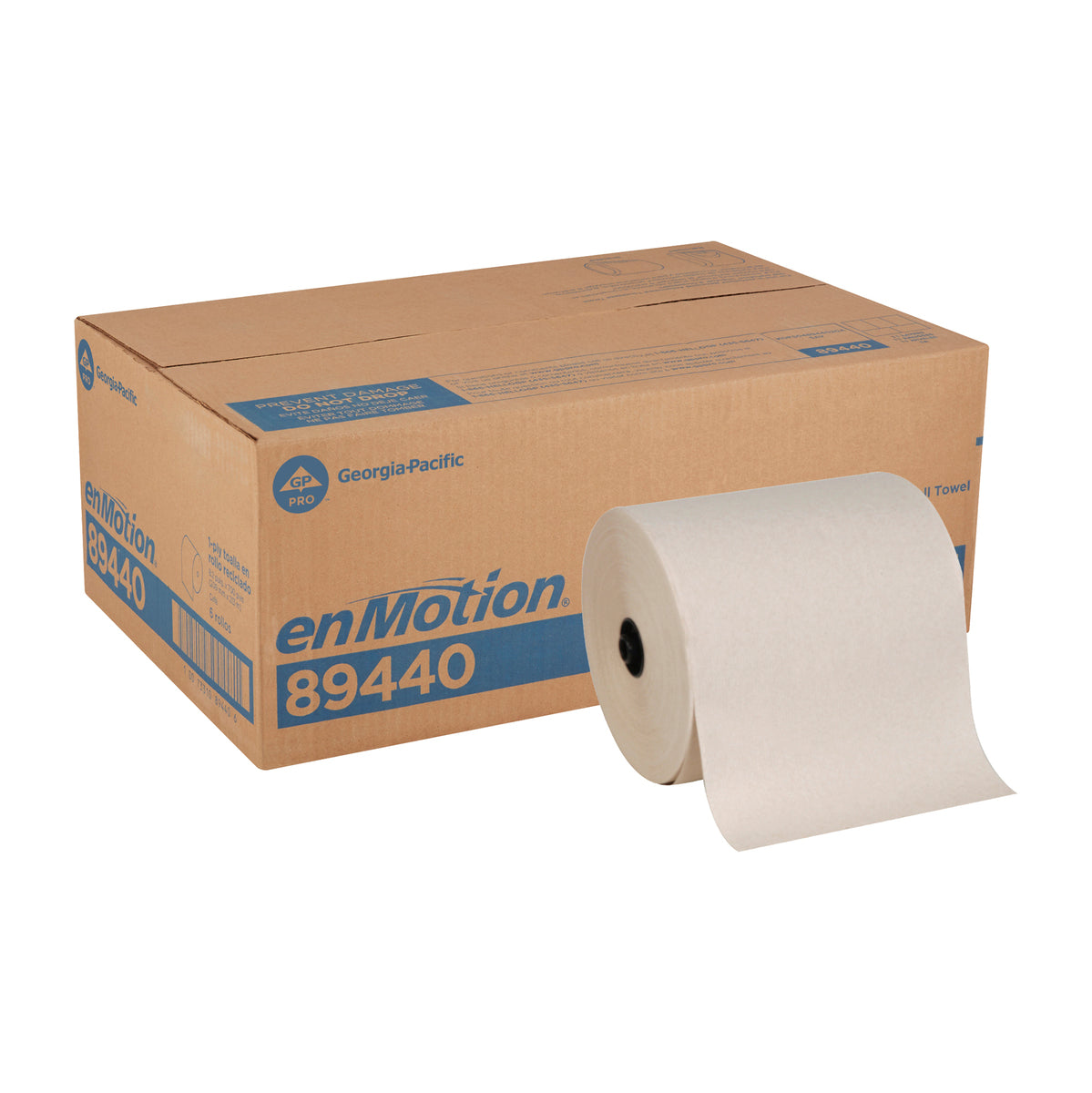 Georgia-Pacific enMotion 89440 brown 8 inch hardwound paper towels, 6 rolls per case
