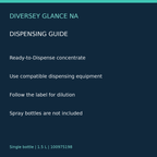 Glance NA RTD dispensing guide