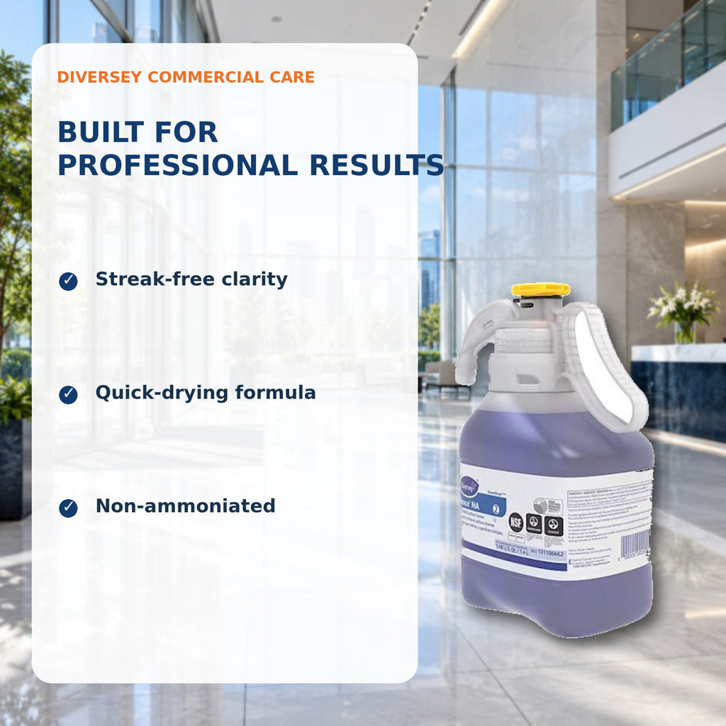 Diversey Glance NA SmartDose glass cleaner – product benefits
