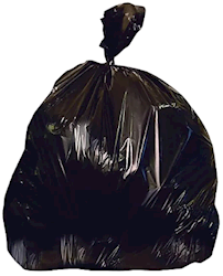 Heritage X-Liner 55-60 gallon black 2 mil trash bags, 100 per case, X7658QK