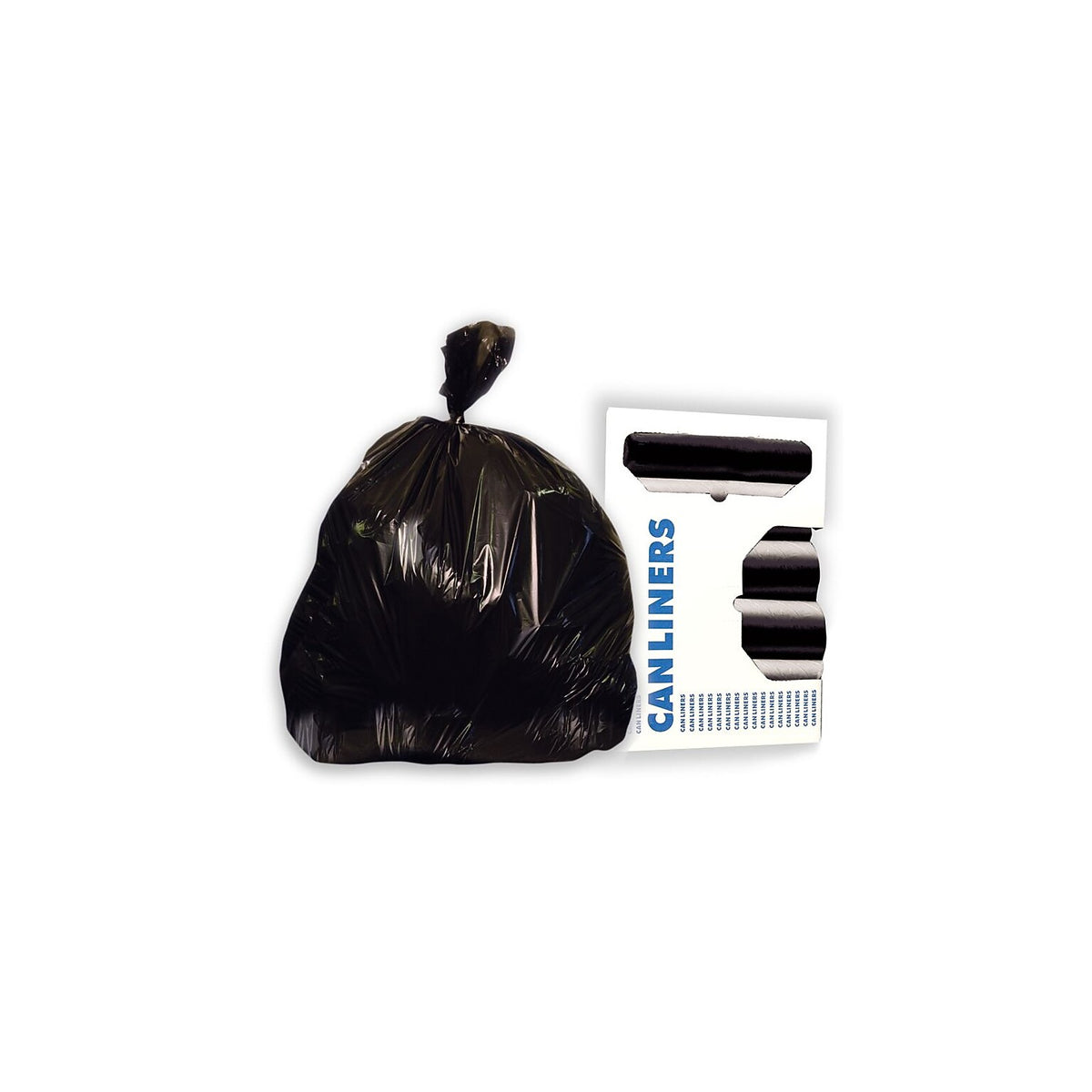Heritage black high-density trash can liners, 20-30 gallon, 500 per case, MPN Z6037MK R02