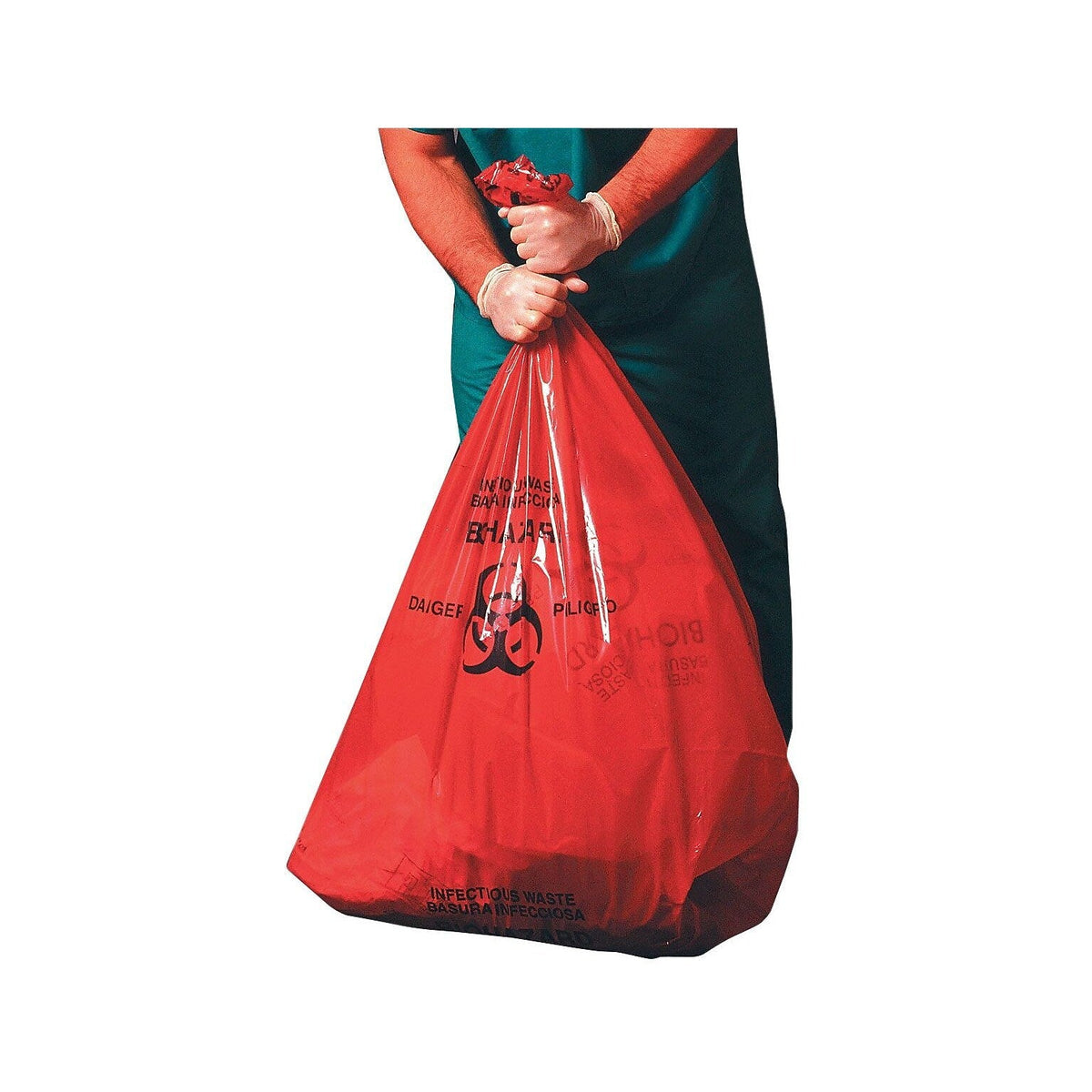 Heritage Healthcare Printed Red Biohazard Trash Bags, 30-33 Gallon, MPN Z6640HR P01