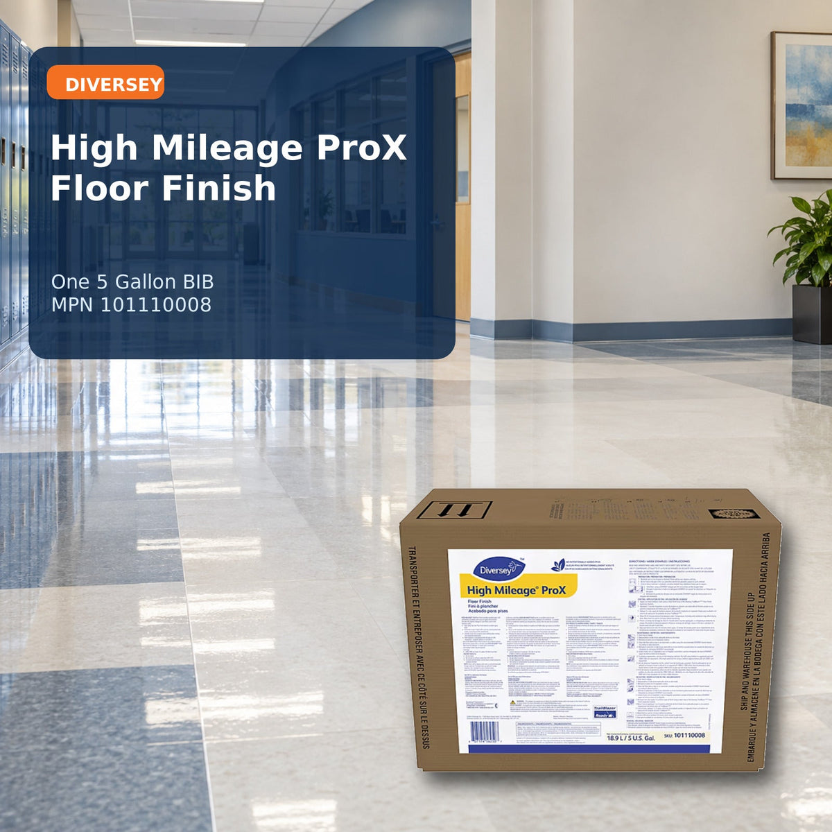 Diversey High Mileage ProX floor finish – product hero