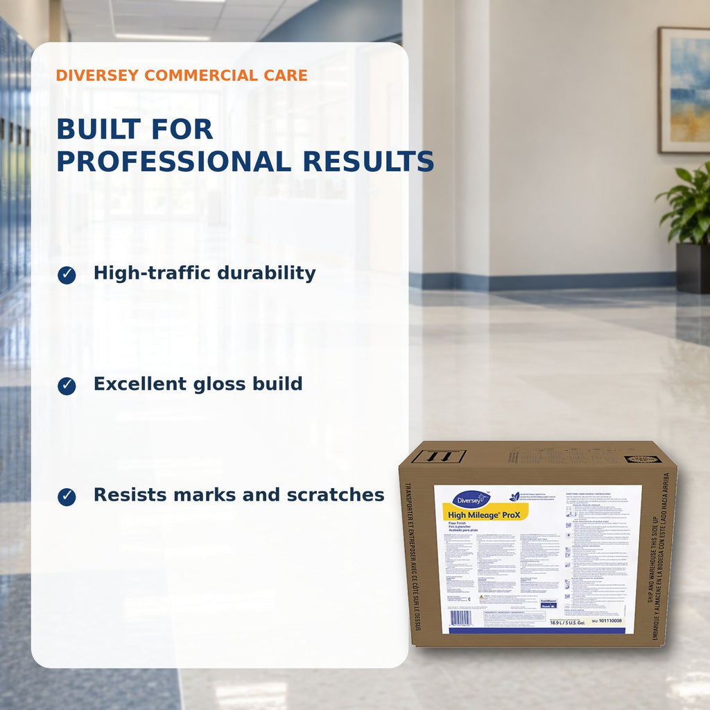 Diversey High Mileage ProX floor finish – product benefits