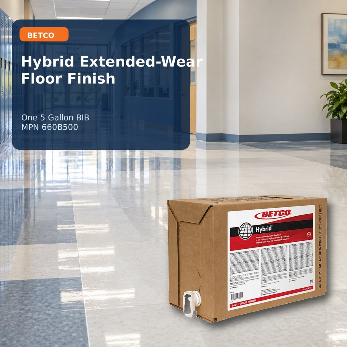 Betco Hybrid extended wear floor finish – product hero