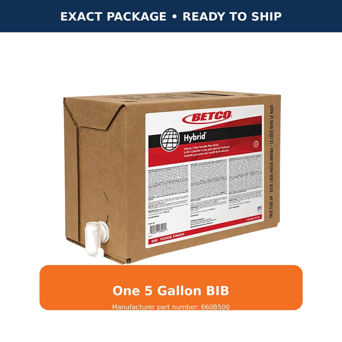 Betco Hybrid extended wear floor finish – package quantity