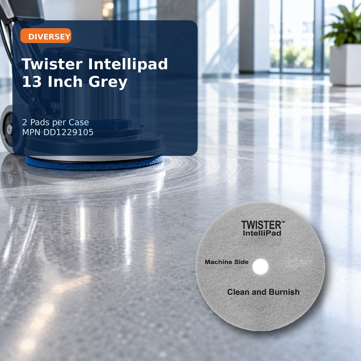 Diversey Twister Intellipad 13 inch floor pad – product hero
