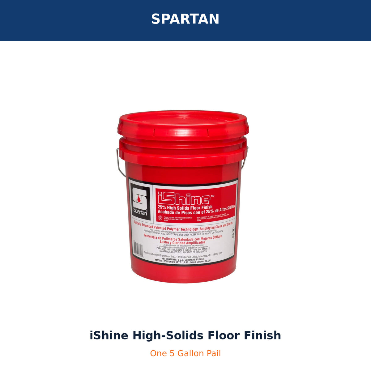 Spartan iShine high-solids floor finish – product hero