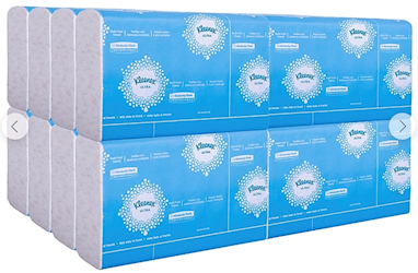 Kleenex Reveal White Multifold Hand Towels, 2,400/Case – MPN 46321