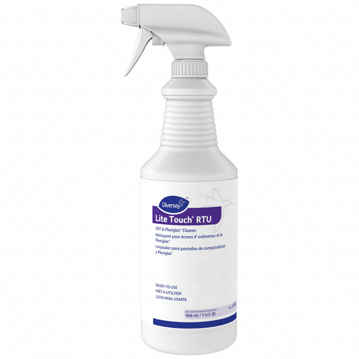 Diversey Lite Touch CRT and Plexiglas cleaner 32 oz bottle MPN 03970