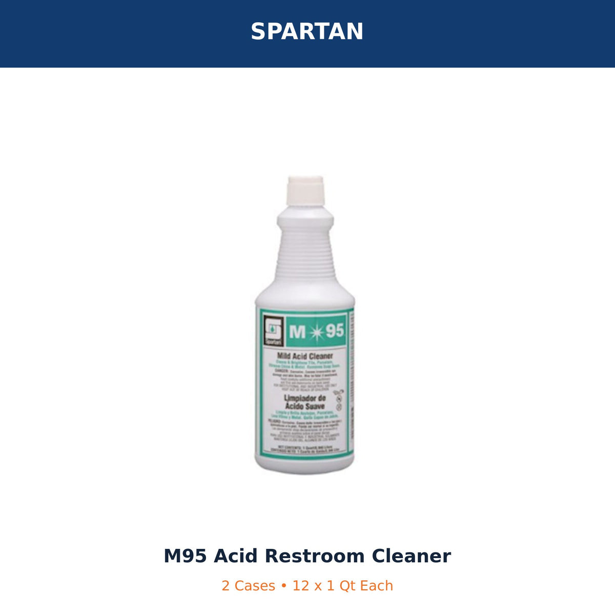 Spartan M95 acid restroom cleaner MPN 711503 – product image