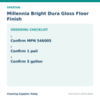 Spartan Millennia Bright ordering checklist
