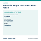 Spartan Millennia Bright ordering identifiers MPN 546005