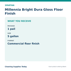 Spartan Millennia Bright floor finish package quantity