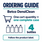 Betco DensiClean order guide: 4 bottles, 2 L