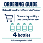 Betco Green Earth Peroxide Cleaner order guide: 4 bottles, 2 L